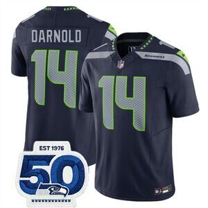 Mens or Youths Select Sam Darnold Navy Stitched Jersey Vapor